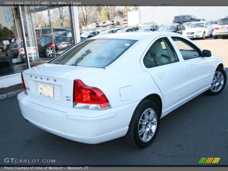 Ice White / Taupe 2009 Volvo S60 2.5T AWD