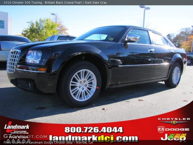 Brilliant Black Crystal Pearl / Dark Slate Gray 2010 Chrysler 300 Touring