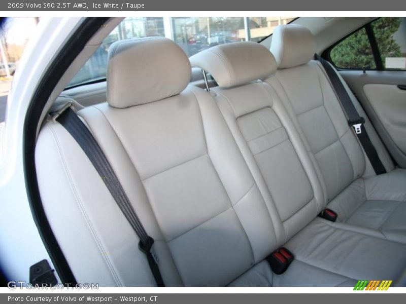 Ice White / Taupe 2009 Volvo S60 2.5T AWD