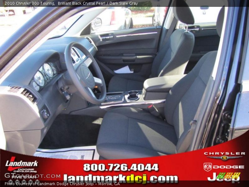Brilliant Black Crystal Pearl / Dark Slate Gray 2010 Chrysler 300 Touring