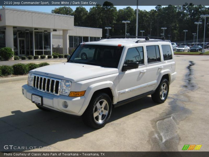 Stone White / Dark Slate Gray 2010 Jeep Commander Sport