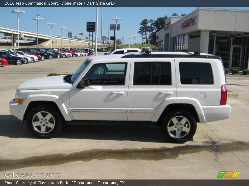 Stone White / Dark Slate Gray 2010 Jeep Commander Sport