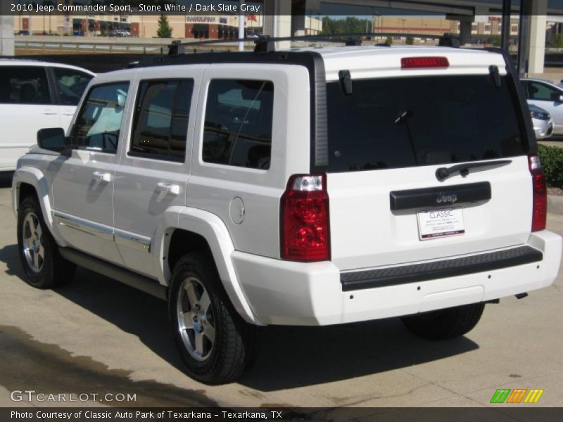 Stone White / Dark Slate Gray 2010 Jeep Commander Sport