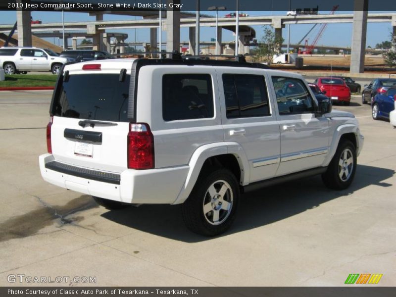 Stone White / Dark Slate Gray 2010 Jeep Commander Sport