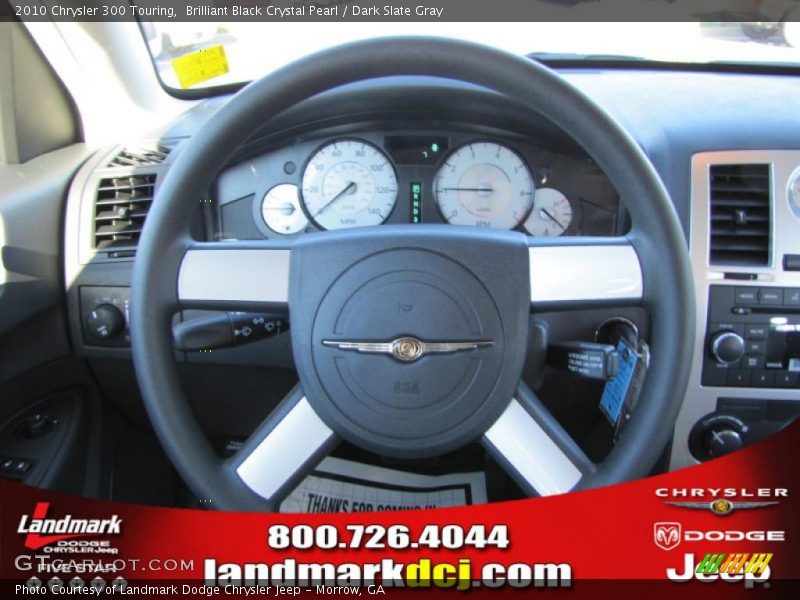 Brilliant Black Crystal Pearl / Dark Slate Gray 2010 Chrysler 300 Touring