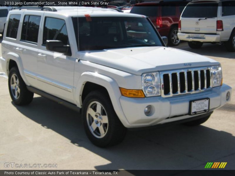 Stone White / Dark Slate Gray 2010 Jeep Commander Sport