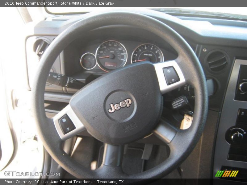 Stone White / Dark Slate Gray 2010 Jeep Commander Sport