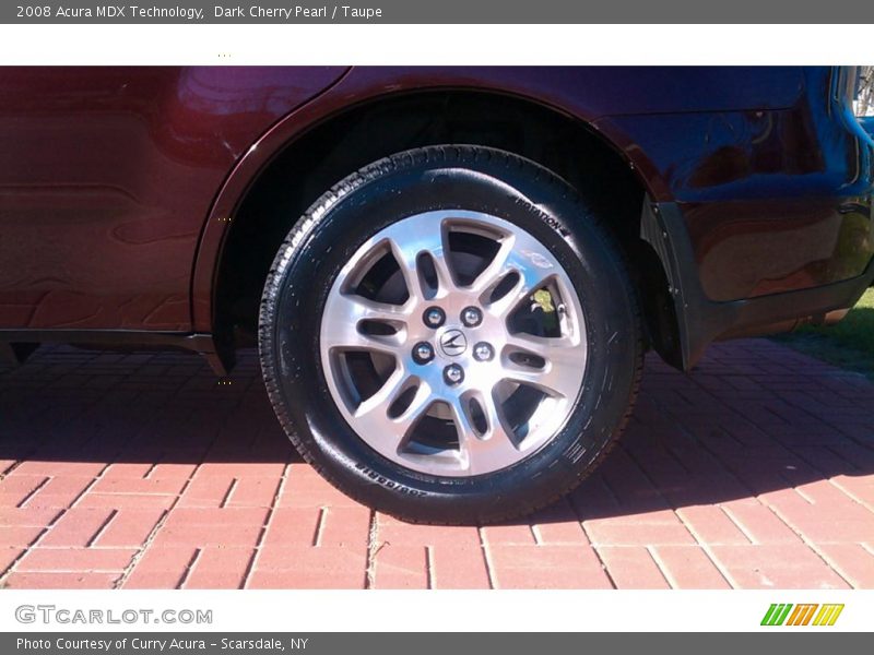 Dark Cherry Pearl / Taupe 2008 Acura MDX Technology