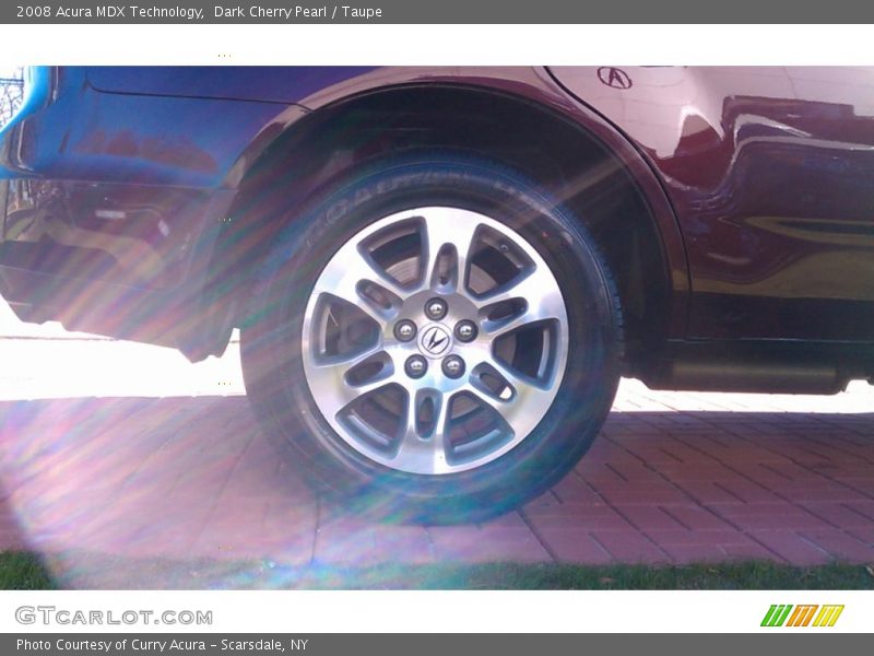 Dark Cherry Pearl / Taupe 2008 Acura MDX Technology