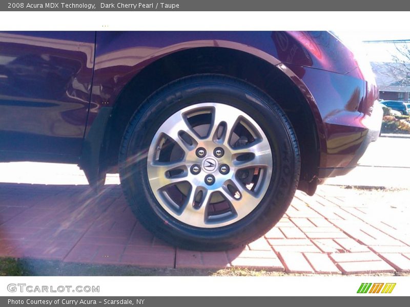 Dark Cherry Pearl / Taupe 2008 Acura MDX Technology