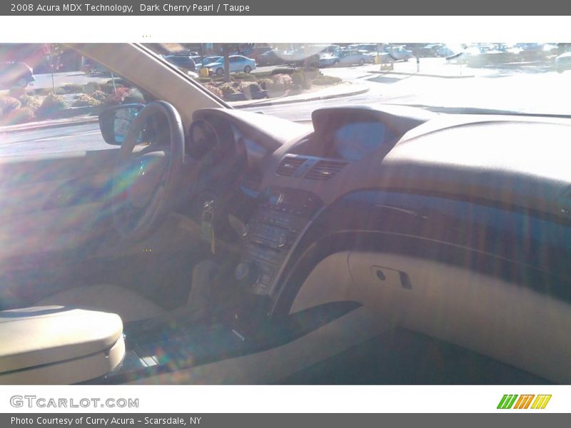 Dark Cherry Pearl / Taupe 2008 Acura MDX Technology