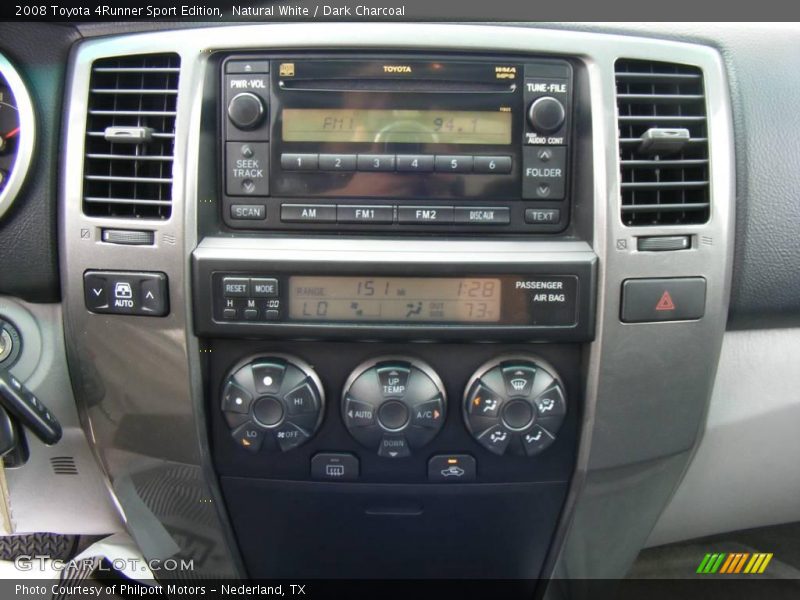 Natural White / Dark Charcoal 2008 Toyota 4Runner Sport Edition