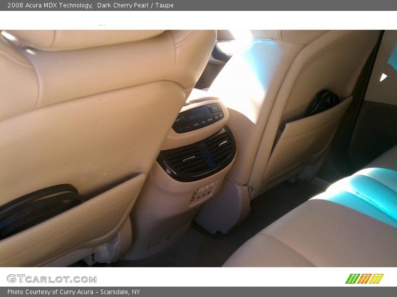 Dark Cherry Pearl / Taupe 2008 Acura MDX Technology