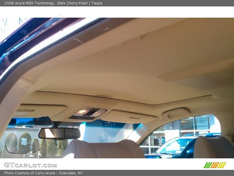 Dark Cherry Pearl / Taupe 2008 Acura MDX Technology