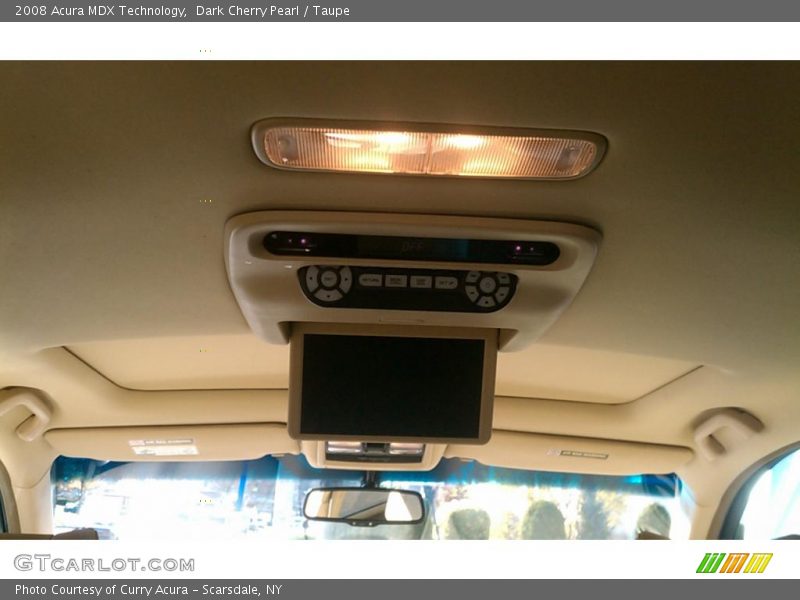 Dark Cherry Pearl / Taupe 2008 Acura MDX Technology