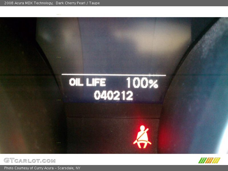 Dark Cherry Pearl / Taupe 2008 Acura MDX Technology