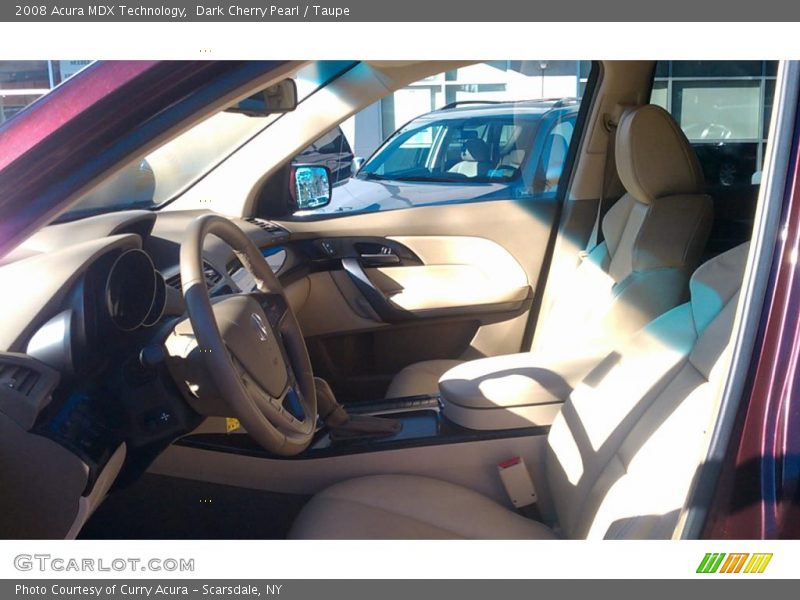 Dark Cherry Pearl / Taupe 2008 Acura MDX Technology