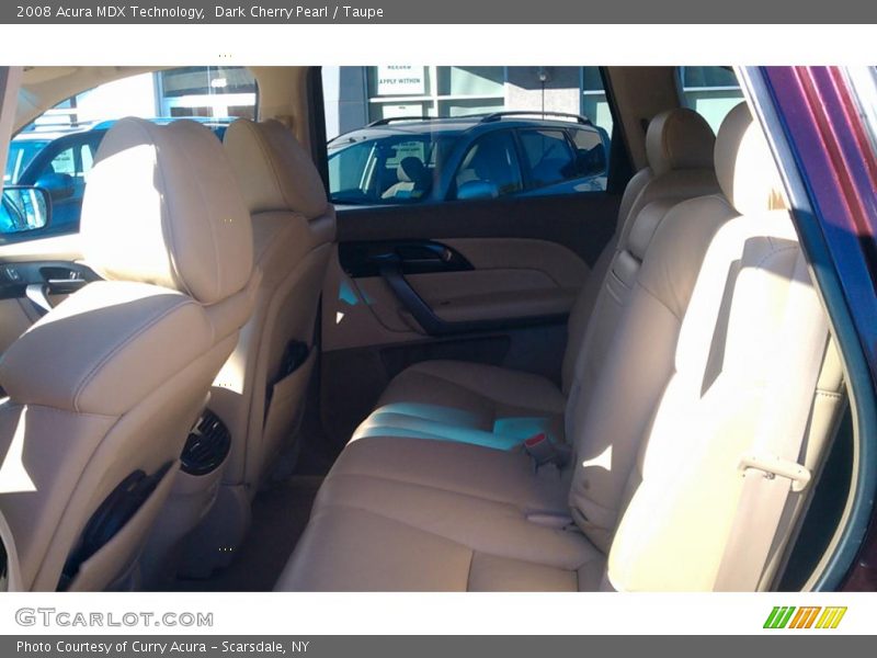 Dark Cherry Pearl / Taupe 2008 Acura MDX Technology