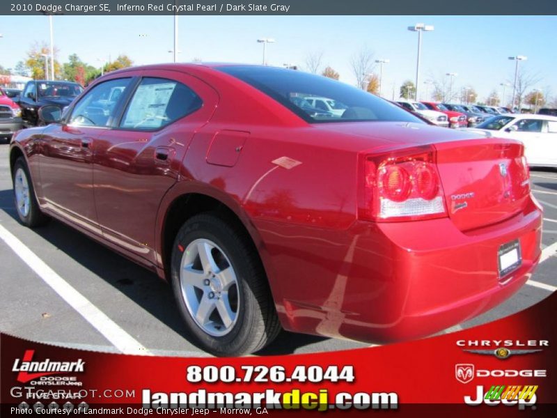 Inferno Red Crystal Pearl / Dark Slate Gray 2010 Dodge Charger SE