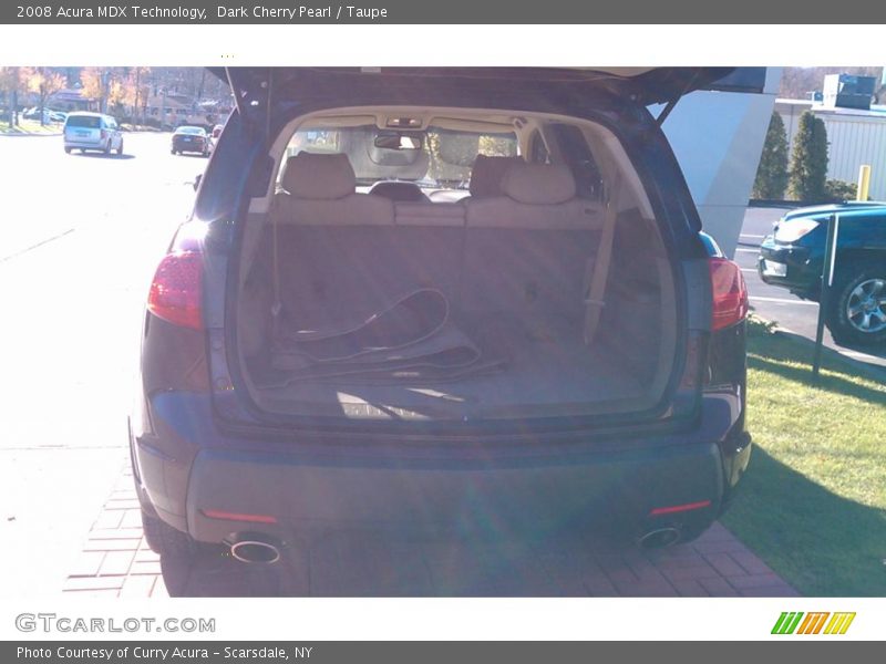 Dark Cherry Pearl / Taupe 2008 Acura MDX Technology