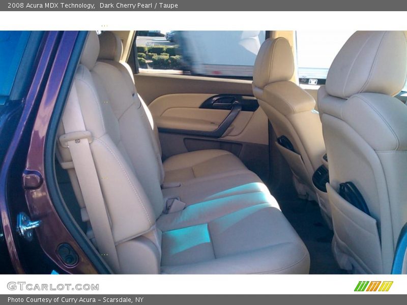 Dark Cherry Pearl / Taupe 2008 Acura MDX Technology