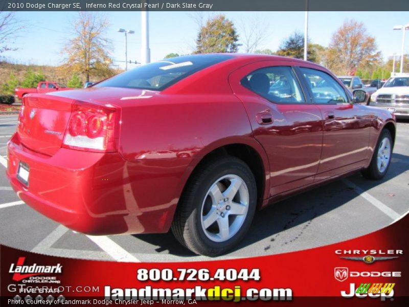 Inferno Red Crystal Pearl / Dark Slate Gray 2010 Dodge Charger SE