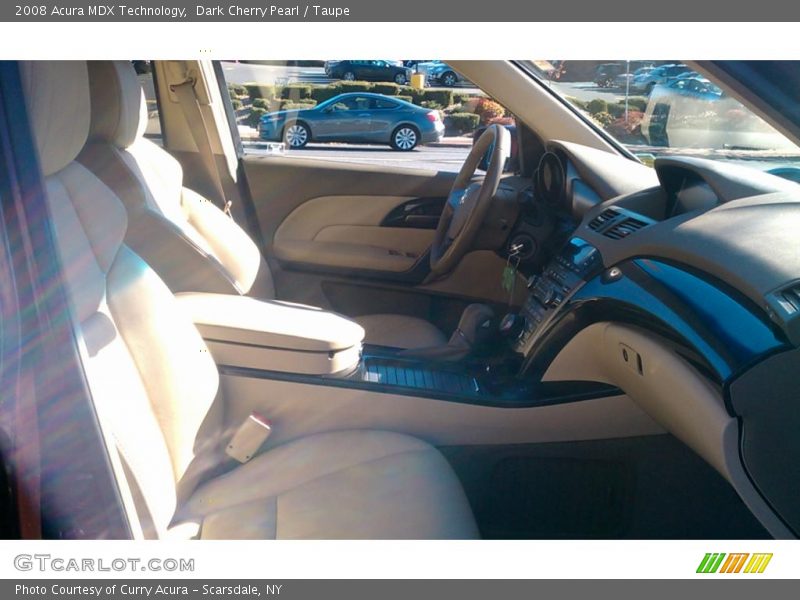 Dark Cherry Pearl / Taupe 2008 Acura MDX Technology
