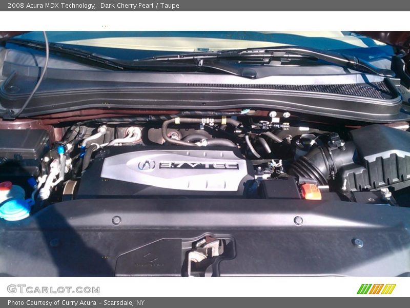 Dark Cherry Pearl / Taupe 2008 Acura MDX Technology