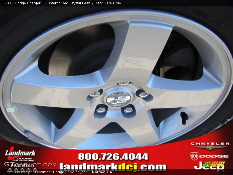 Inferno Red Crystal Pearl / Dark Slate Gray 2010 Dodge Charger SE