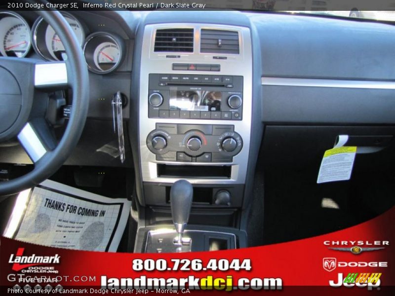 Inferno Red Crystal Pearl / Dark Slate Gray 2010 Dodge Charger SE