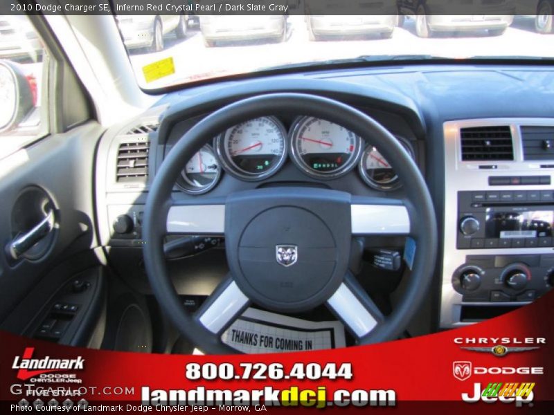 Inferno Red Crystal Pearl / Dark Slate Gray 2010 Dodge Charger SE