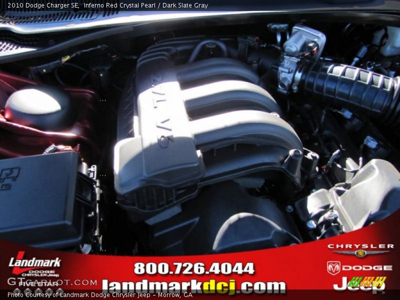 Inferno Red Crystal Pearl / Dark Slate Gray 2010 Dodge Charger SE