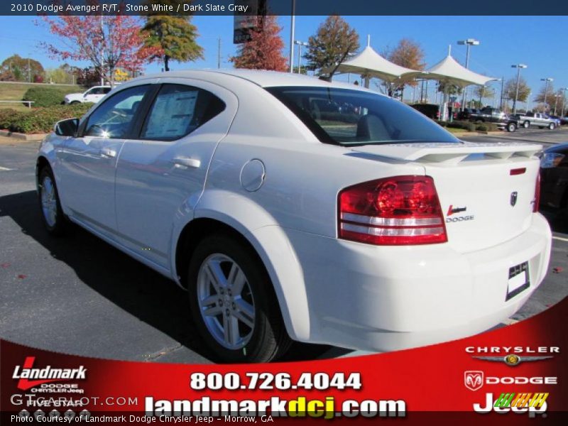 Stone White / Dark Slate Gray 2010 Dodge Avenger R/T