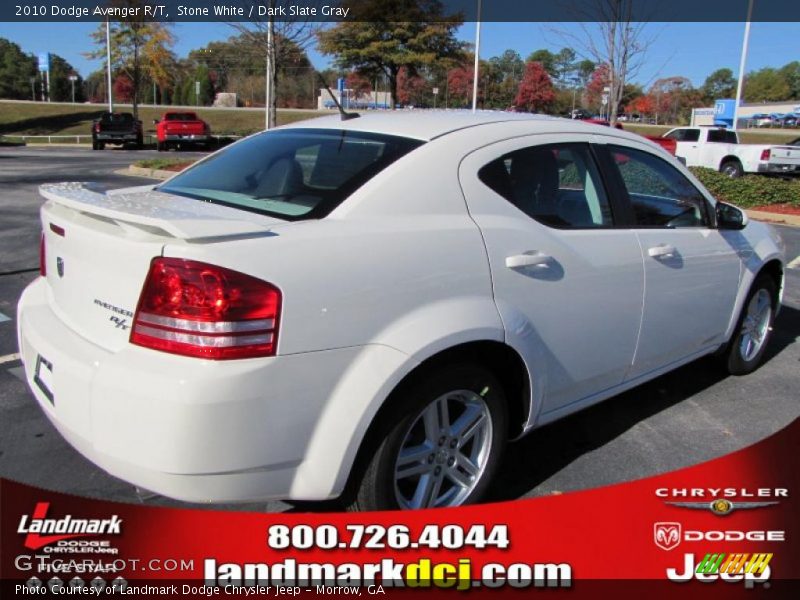Stone White / Dark Slate Gray 2010 Dodge Avenger R/T