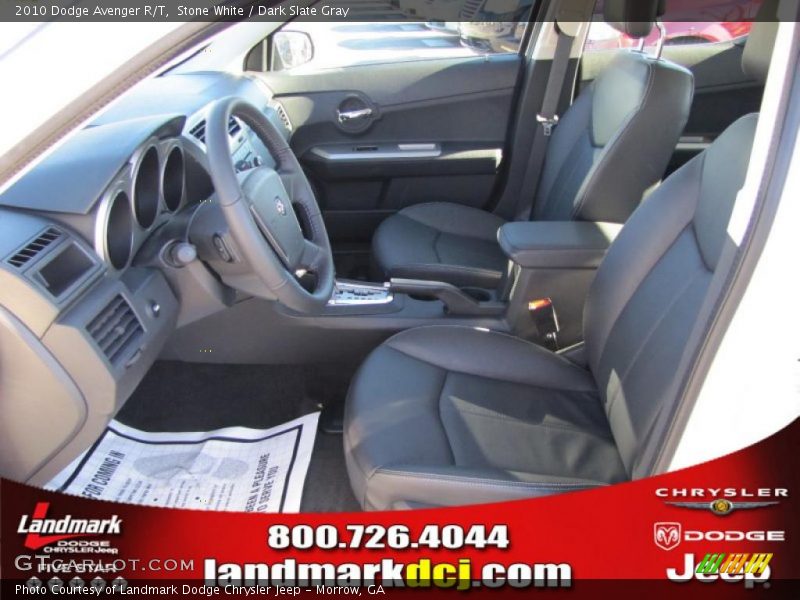 Stone White / Dark Slate Gray 2010 Dodge Avenger R/T