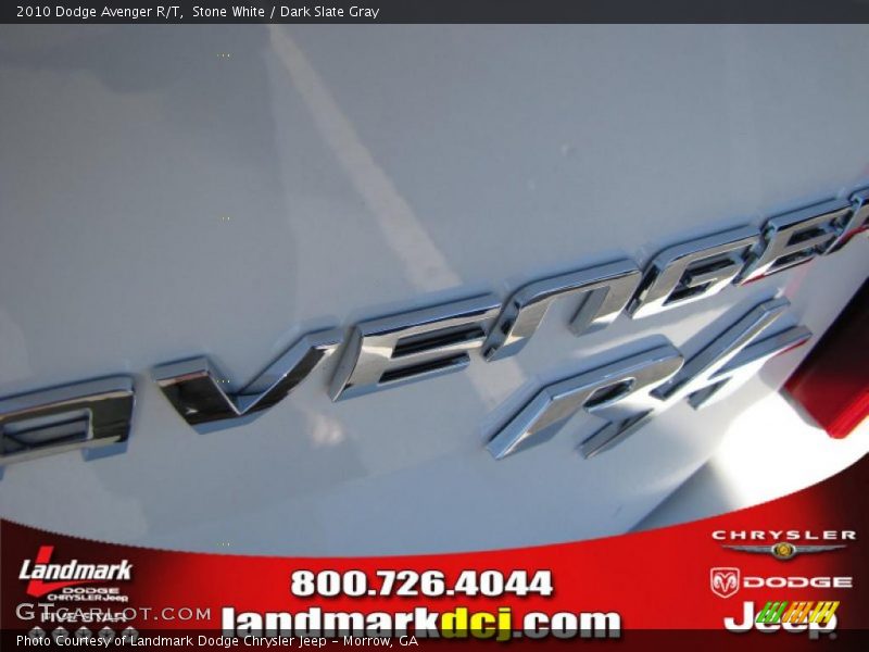 Stone White / Dark Slate Gray 2010 Dodge Avenger R/T