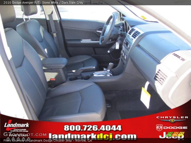 Stone White / Dark Slate Gray 2010 Dodge Avenger R/T