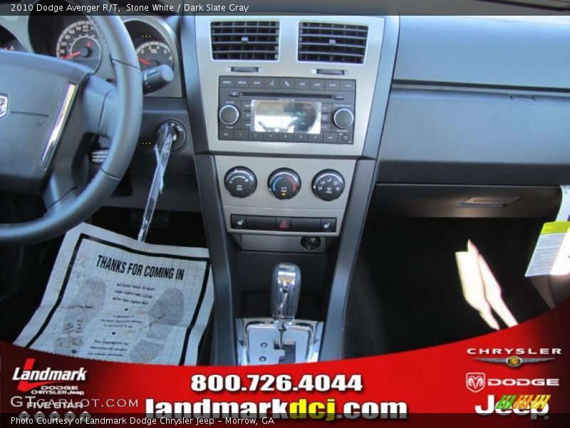 Stone White / Dark Slate Gray 2010 Dodge Avenger R/T
