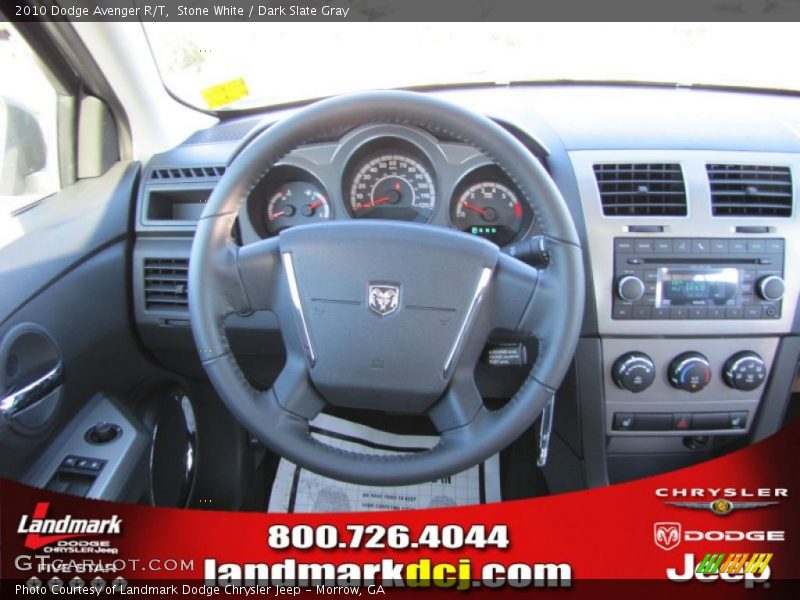 Stone White / Dark Slate Gray 2010 Dodge Avenger R/T
