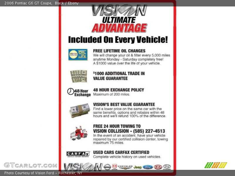 Black / Ebony 2006 Pontiac G6 GT Coupe