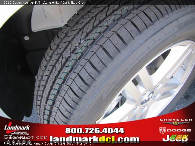 Stone White / Dark Slate Gray 2010 Dodge Avenger R/T