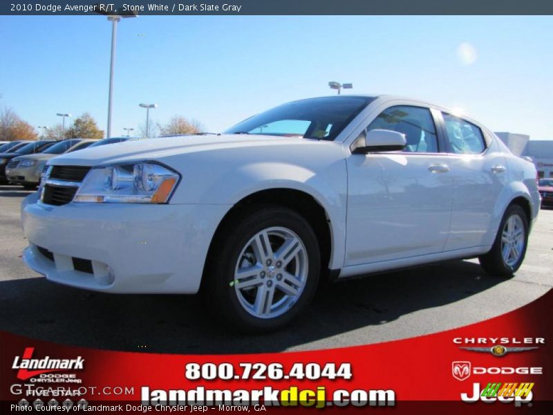 Stone White / Dark Slate Gray 2010 Dodge Avenger R/T