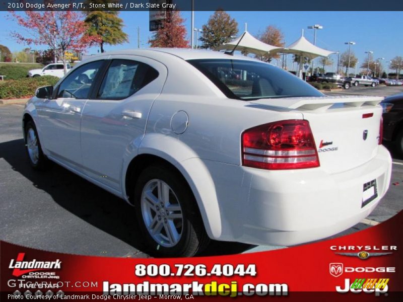 Stone White / Dark Slate Gray 2010 Dodge Avenger R/T