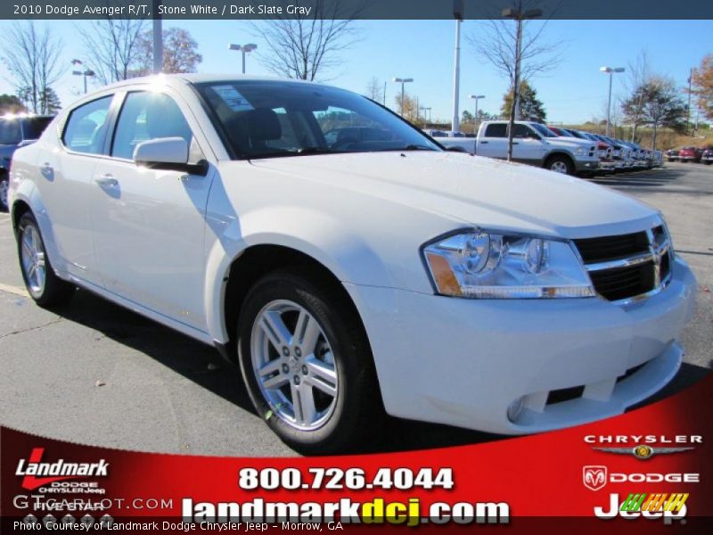 Stone White / Dark Slate Gray 2010 Dodge Avenger R/T
