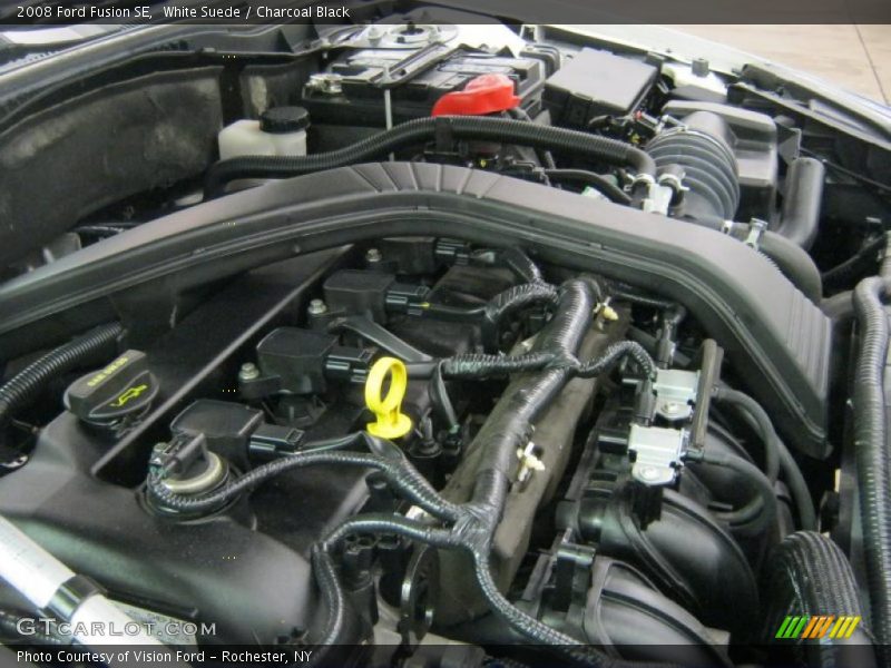 White Suede / Charcoal Black 2008 Ford Fusion SE