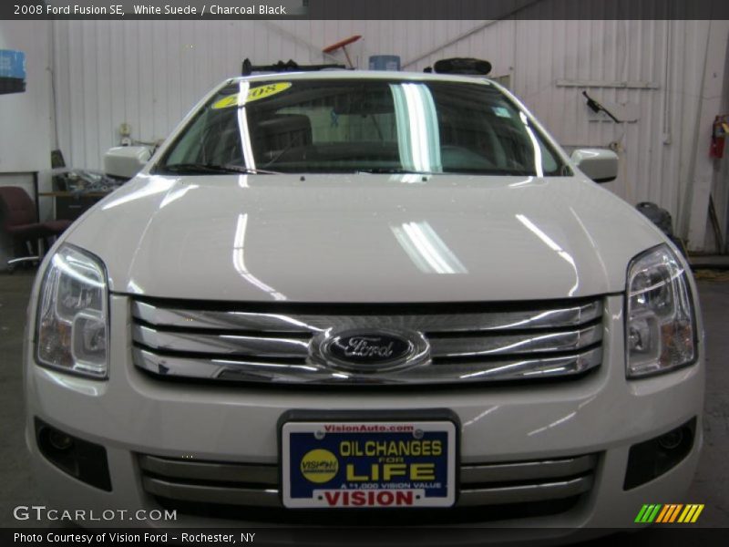 White Suede / Charcoal Black 2008 Ford Fusion SE