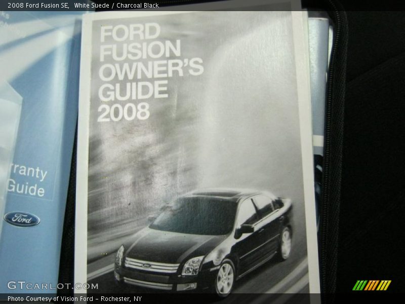 White Suede / Charcoal Black 2008 Ford Fusion SE