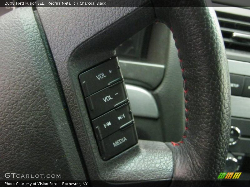 Redfire Metallic / Charcoal Black 2008 Ford Fusion SEL