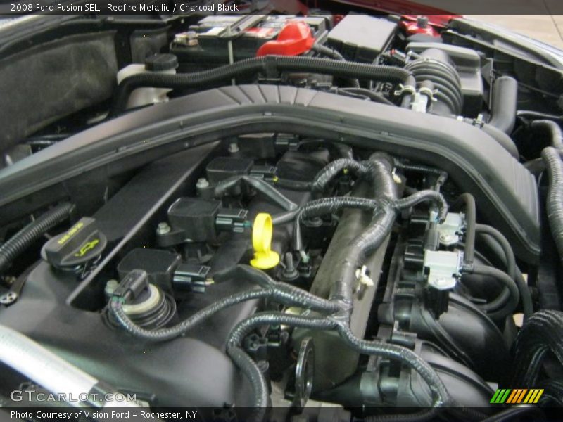 Redfire Metallic / Charcoal Black 2008 Ford Fusion SEL