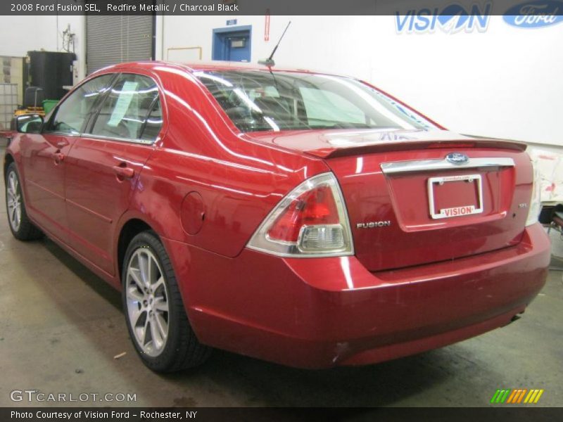 Redfire Metallic / Charcoal Black 2008 Ford Fusion SEL